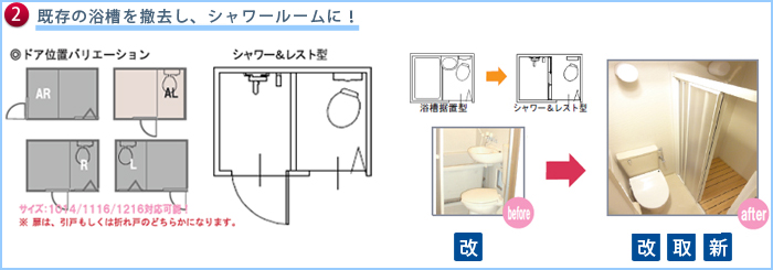 お風呂に入った後、トイレの床が濡れる。トイレットペーパーが湿って破れやすい間仕切りカーテンが肌に触れる汚い、臭う　等