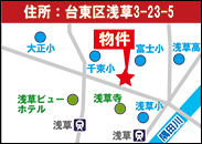 浅草3丁目PJ1地図