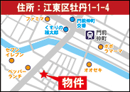 門前仲町ホテル地図