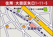 武蔵新田保育園地図