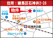 石神井公園地図